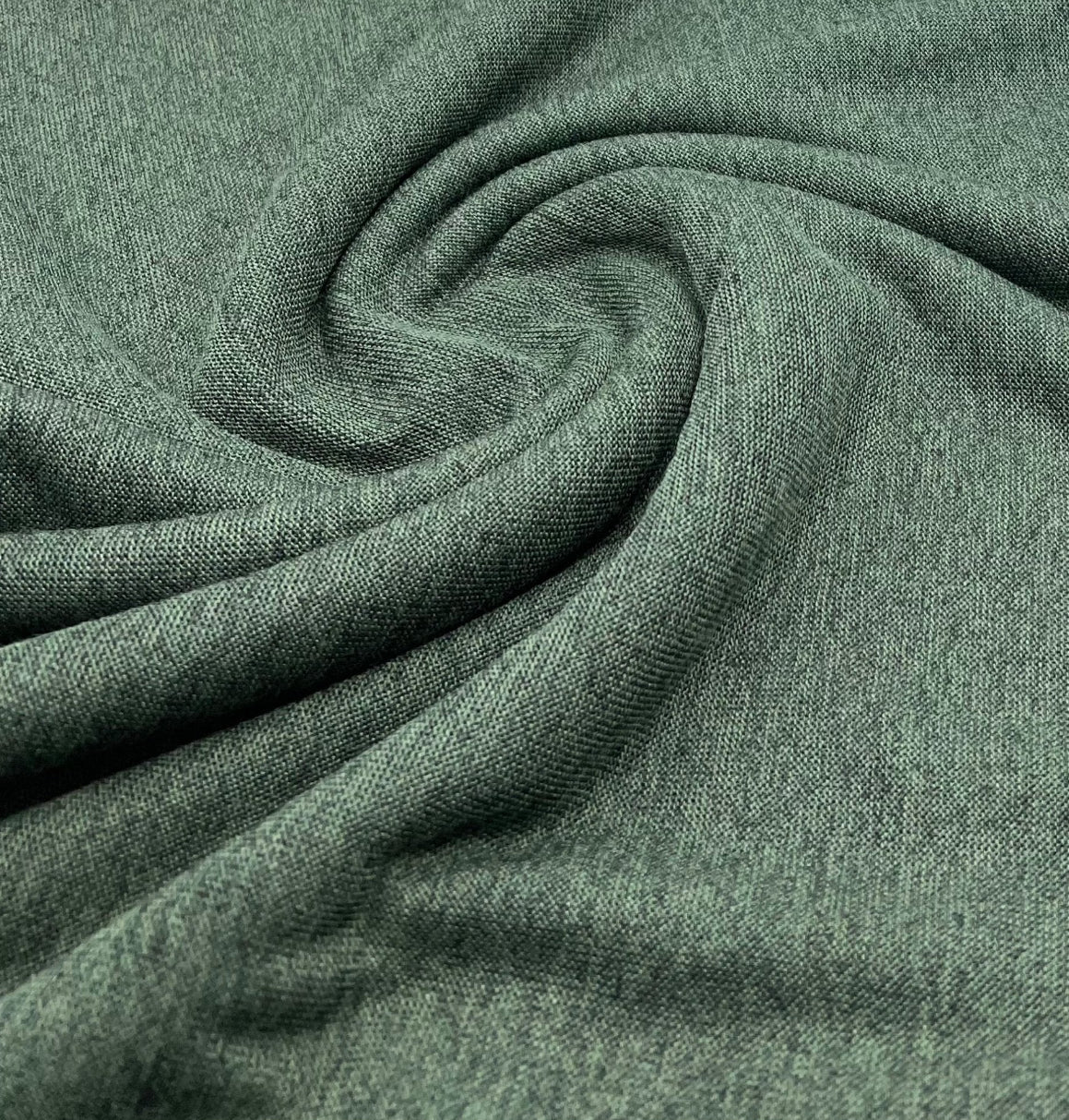 Khaki Melange Knit Stretch Fabric - T9 Fabrics